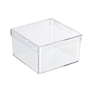 caixa acrilica cristal 7x7 (Pacote)