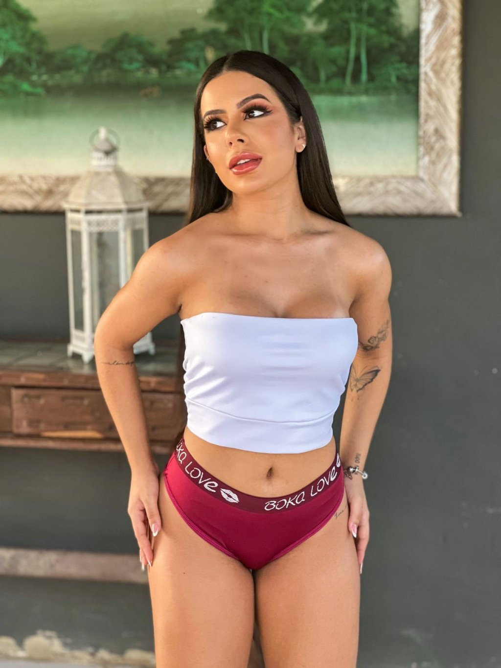 Calcinha Boka love de micro fibra lisa