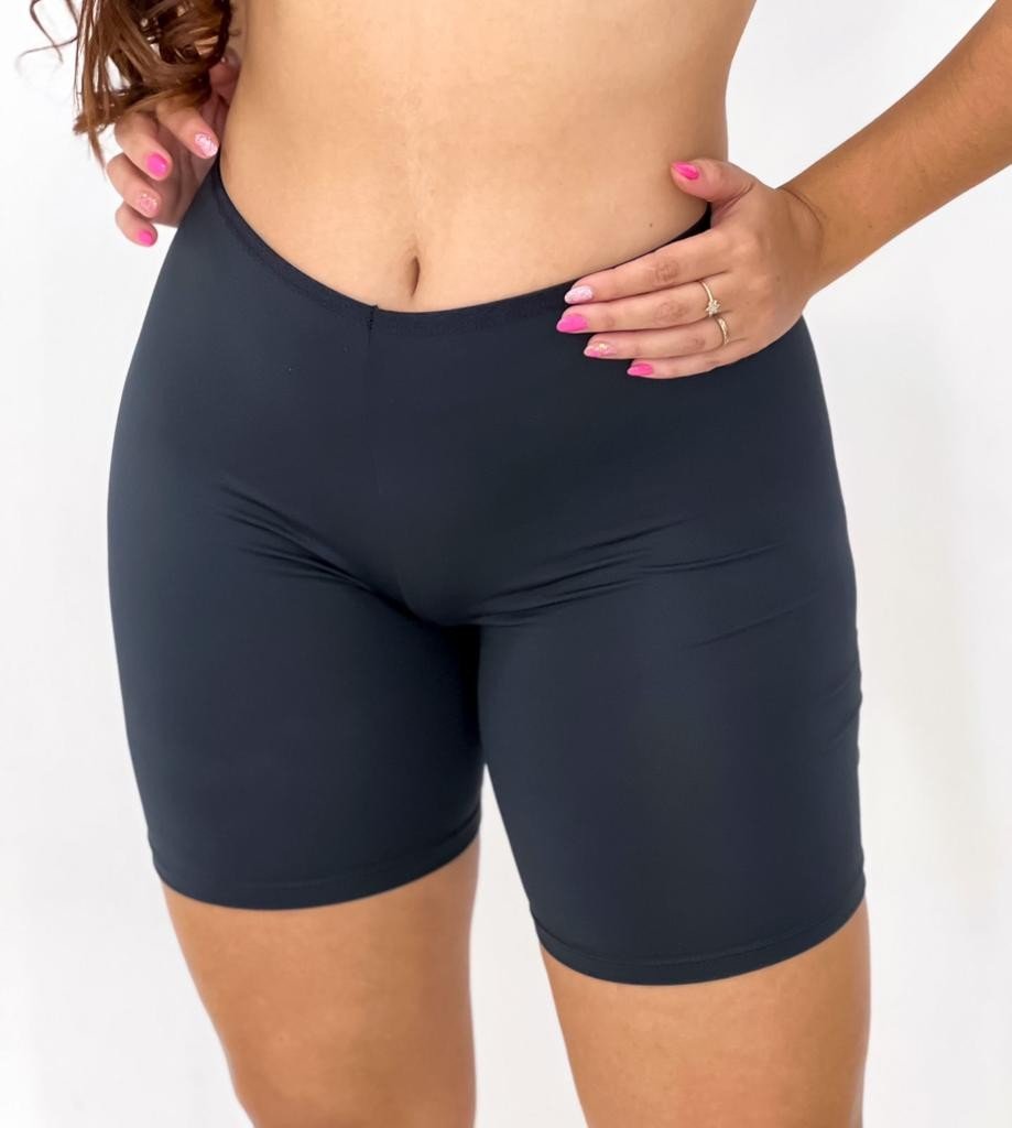 Short segunda pele sem renda em micro fibra