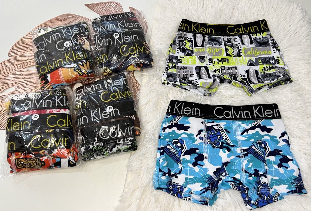 Cueca box infantil estampada kit com 4 unidades