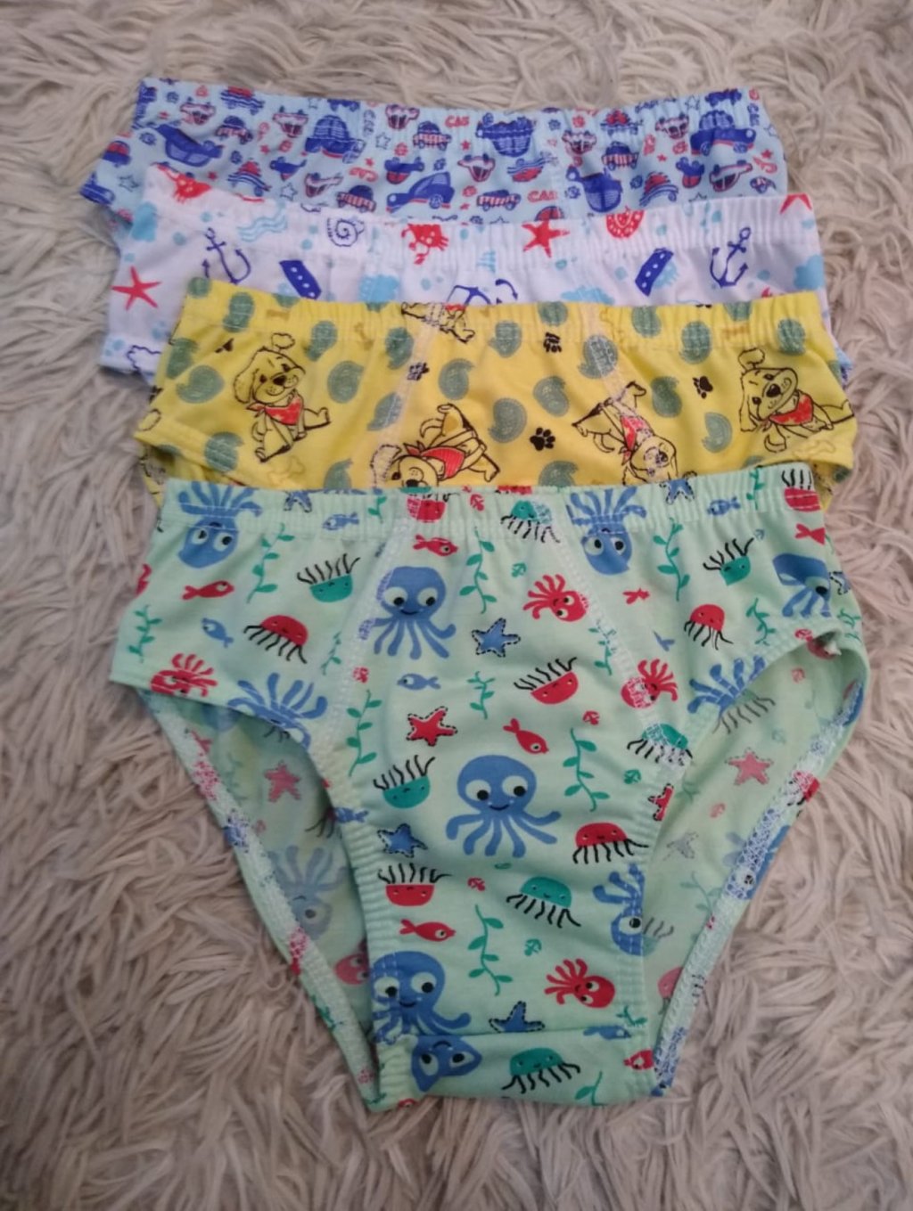Cueca infantil estampada 