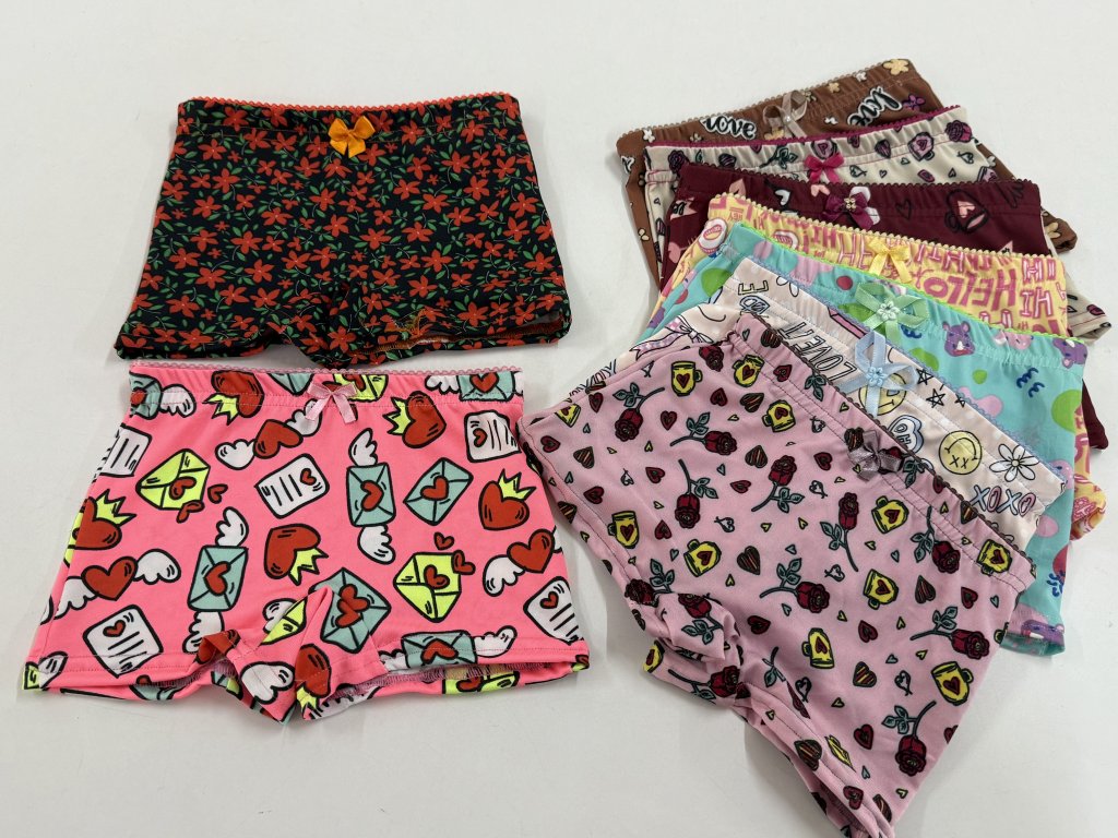 Calcinha box infantil estampada 