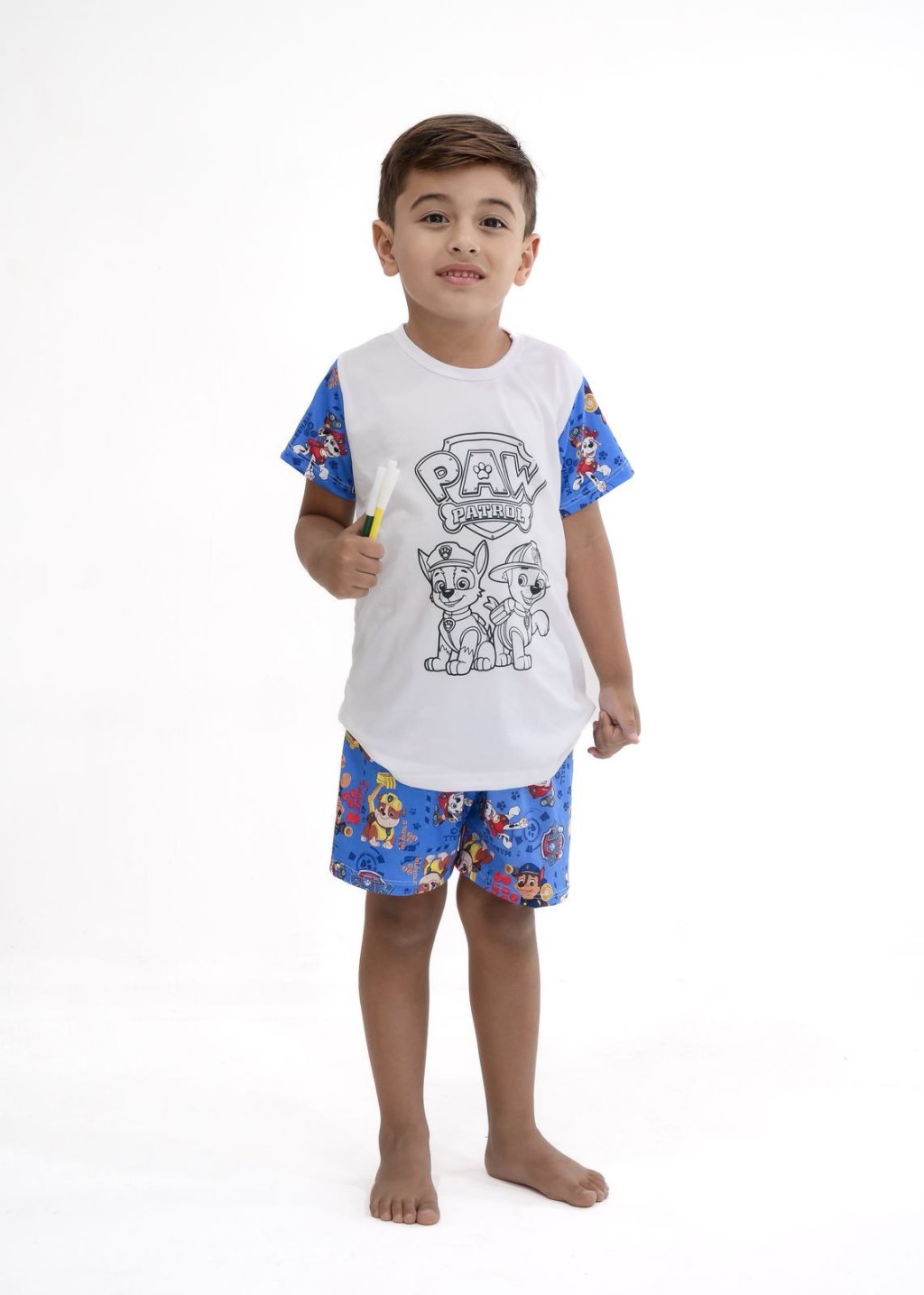 Pijama de pintar masculino 