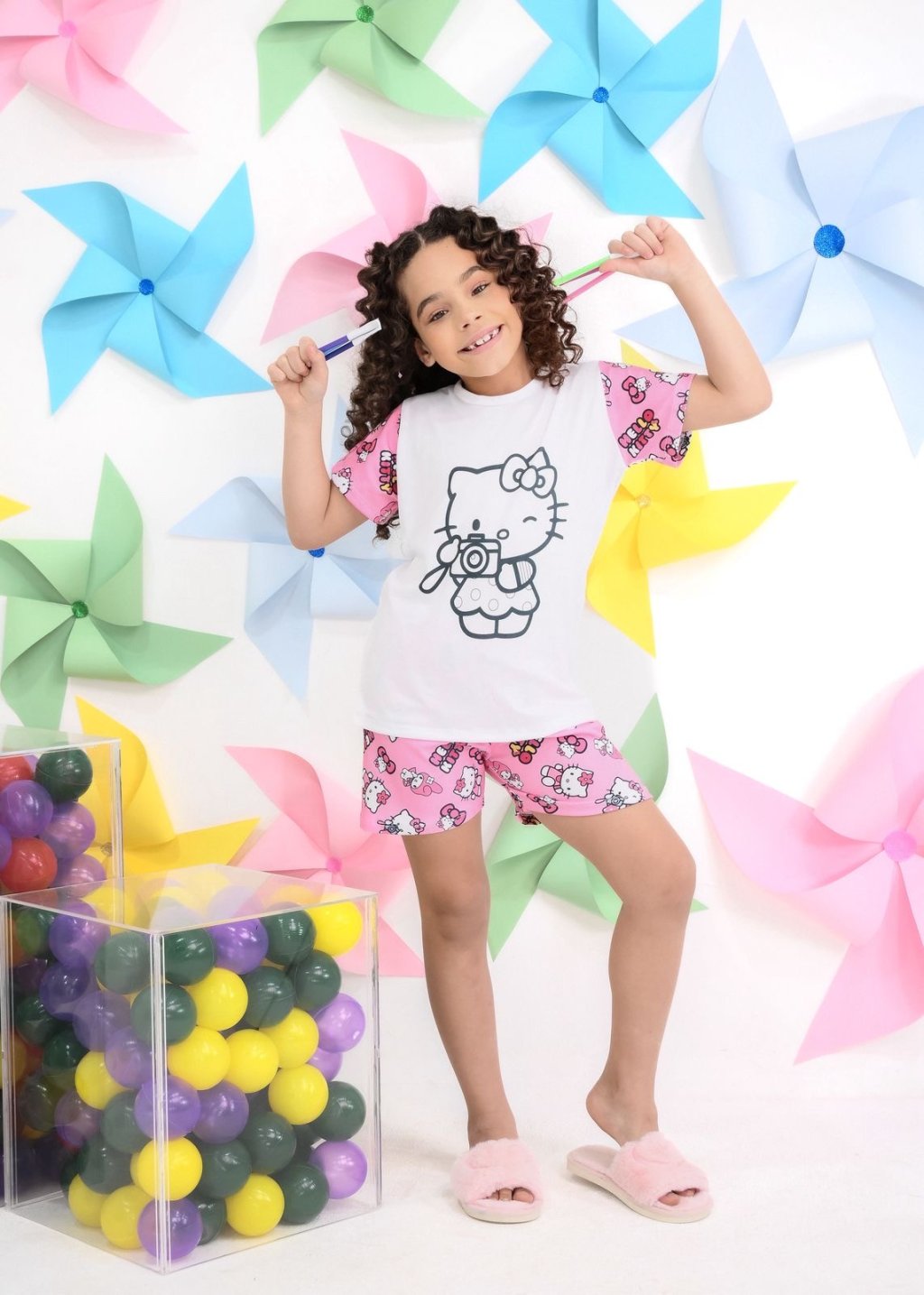 Pijama de pintar feminino 