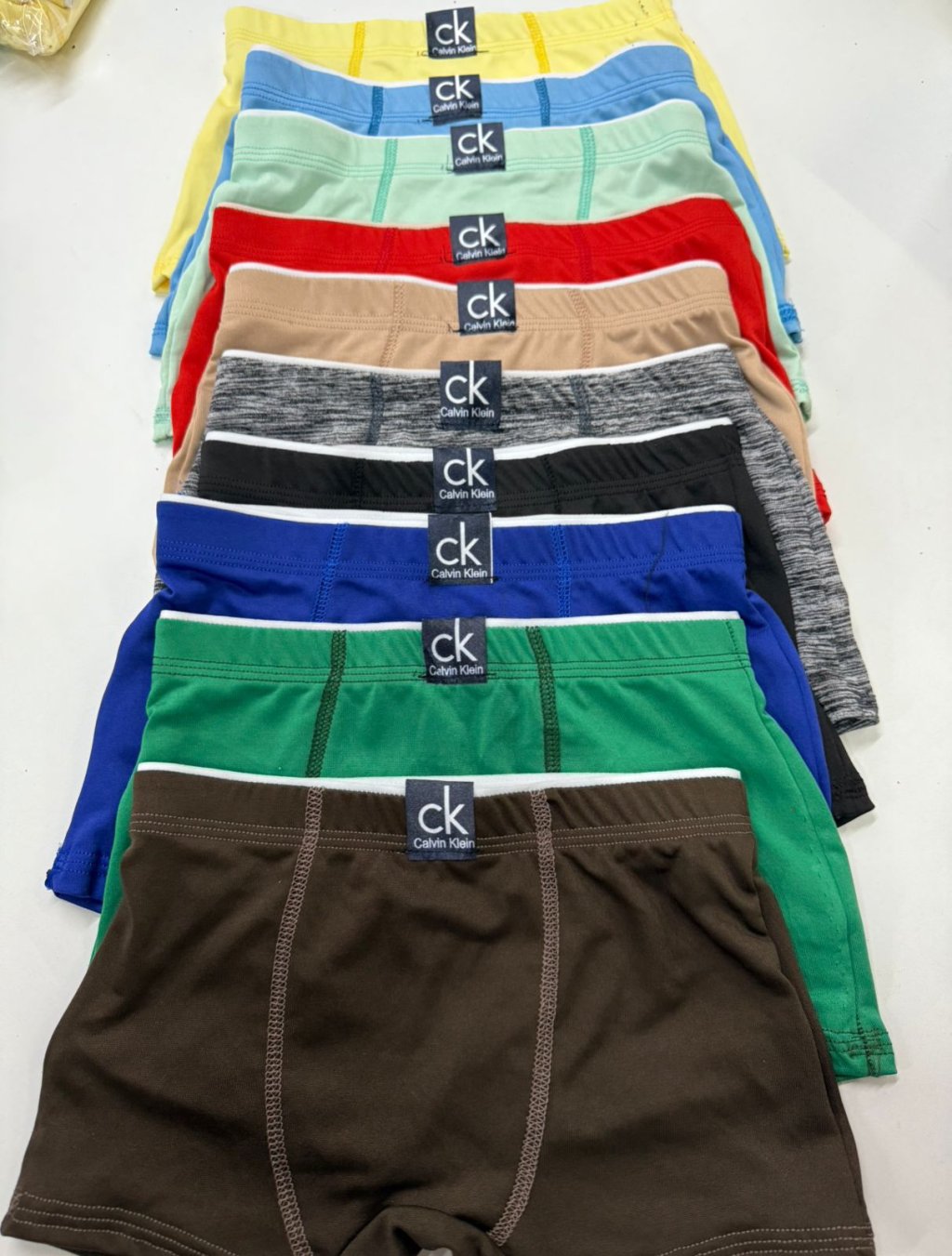 Cueca infantil lisa com o cos virado, kit com 4 unidades