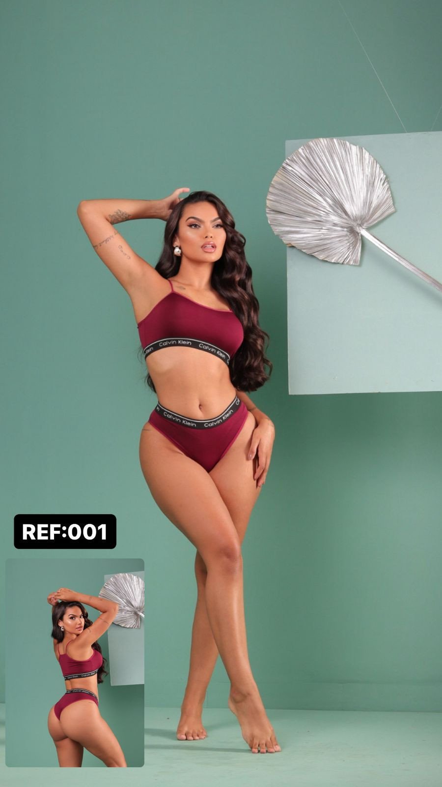 Conjunto CK calcinha normal 