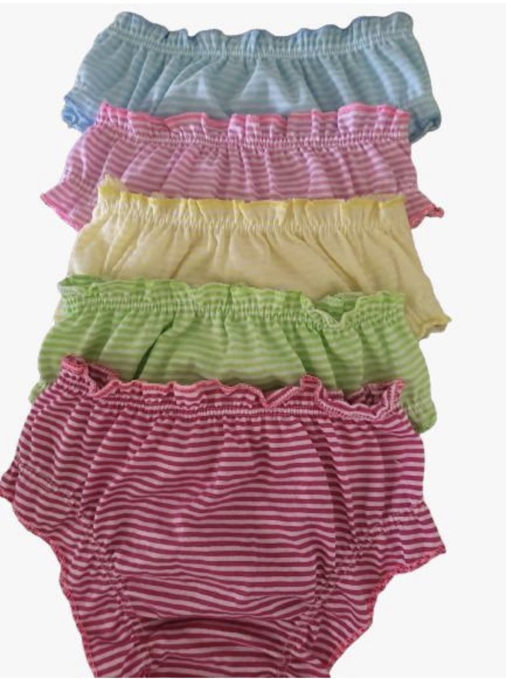 Calcinha franzida listrada 