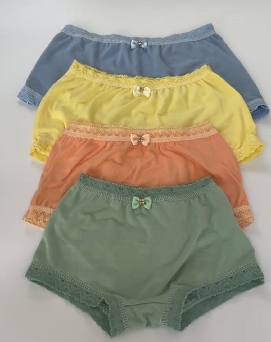 Calcinha box infantil no suede liso kit com 3 unidades 