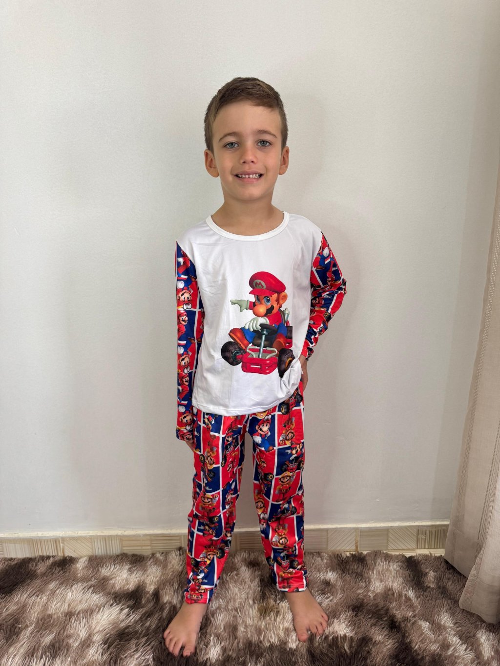 Pijama longo infantil masculino 