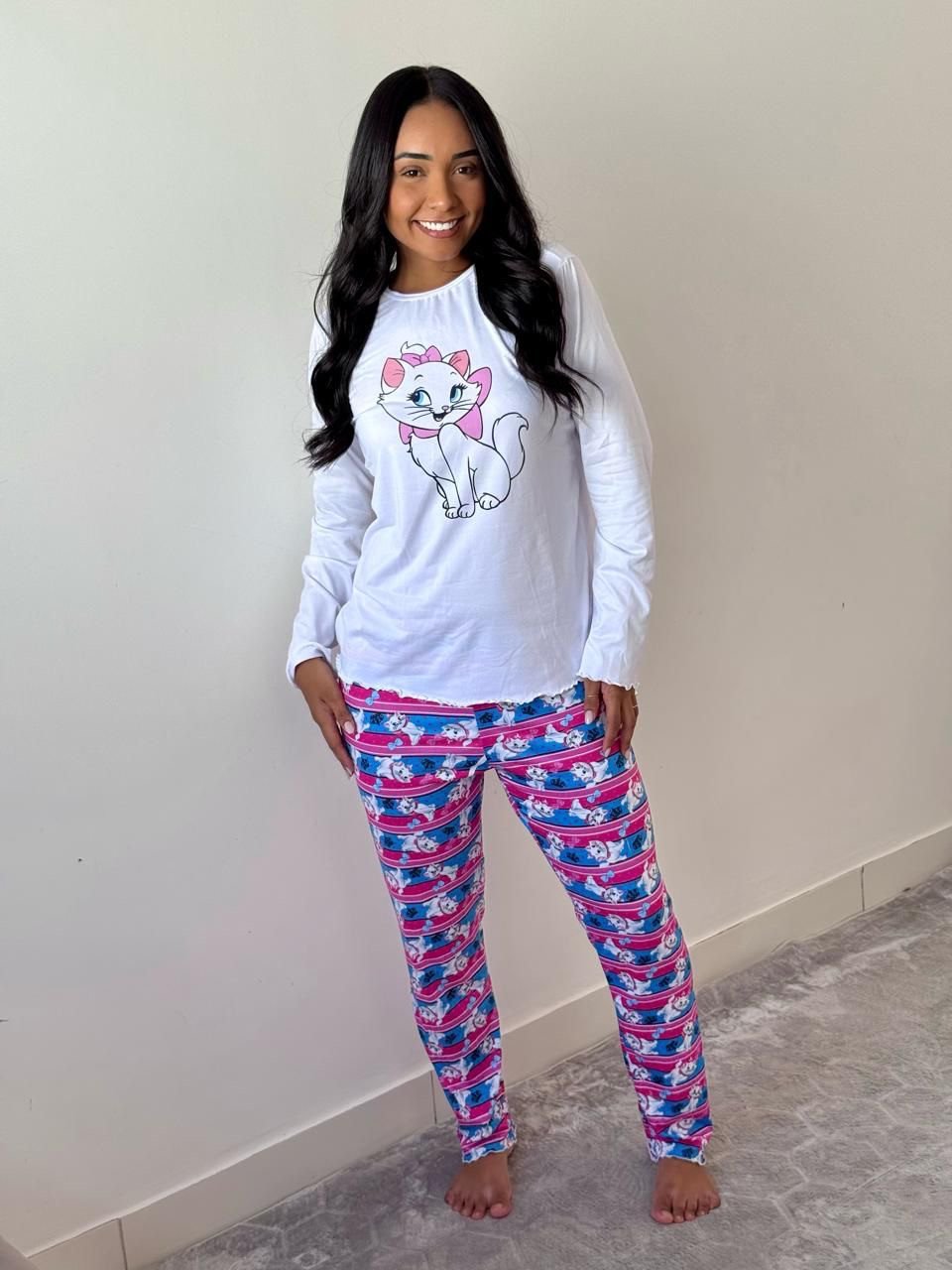 Pijama longo adulto 