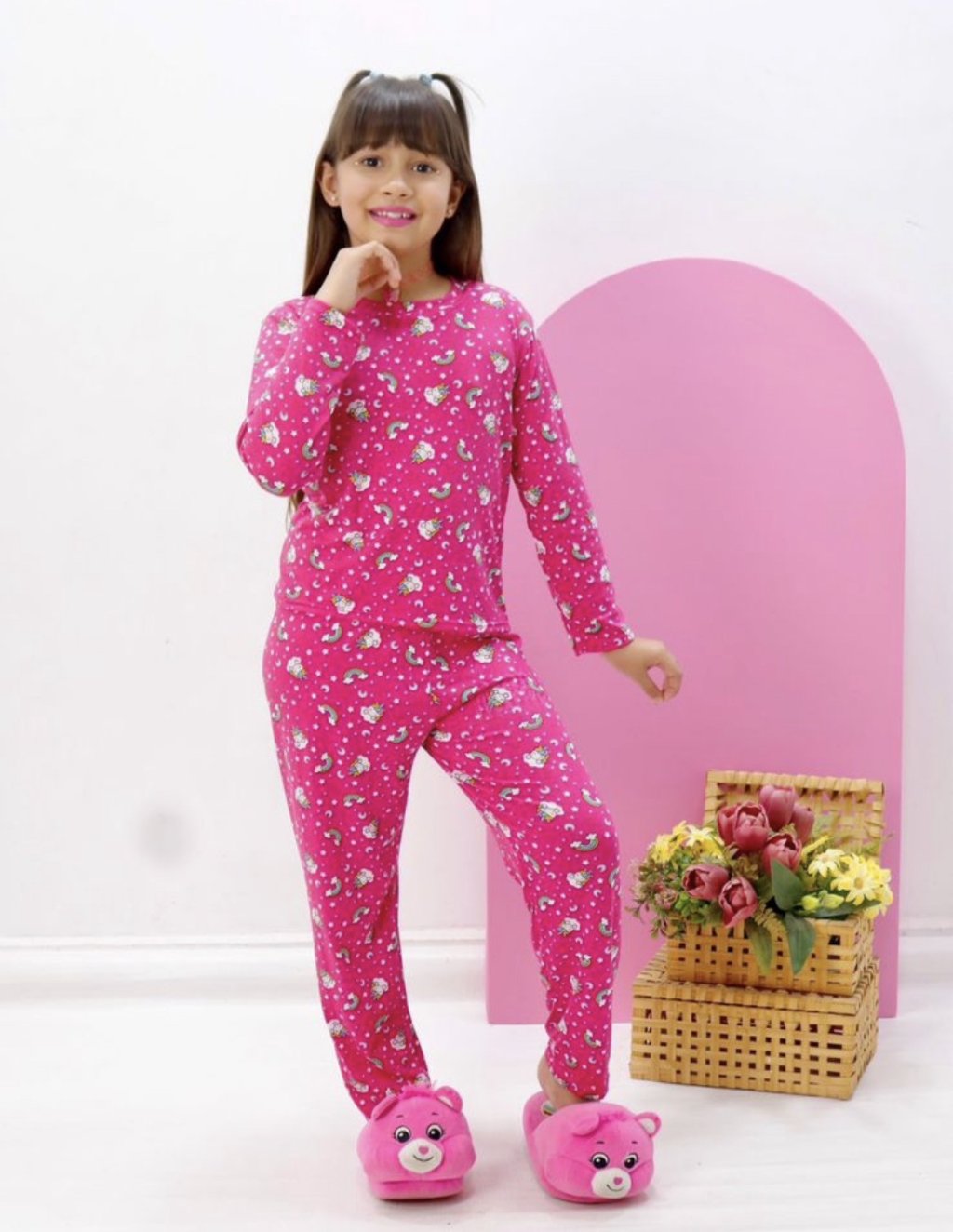 Baby doll longo infantil feminina 