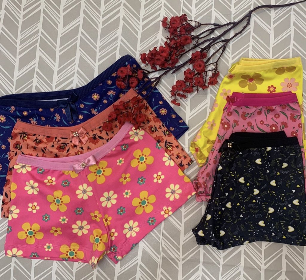 Box infantil feminina no Suede estampada 