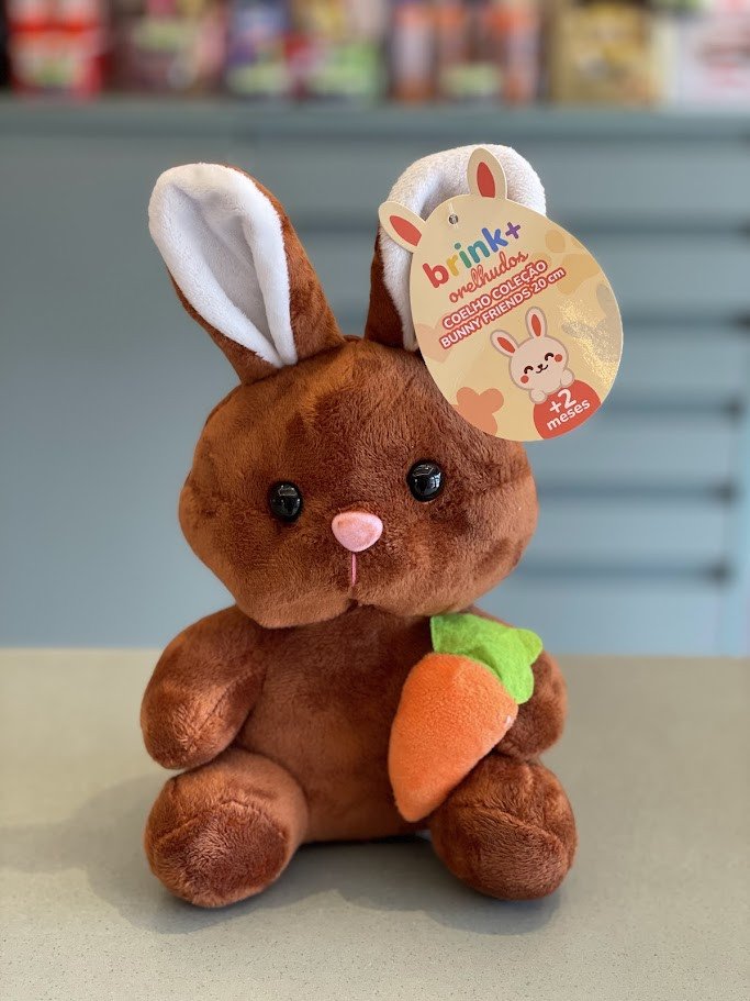 Pelúcia Coelho 20cm - Marrom 