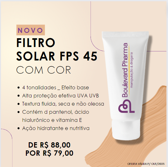 FILTRO SOLAR FPS 45 (COM TOM) 50g