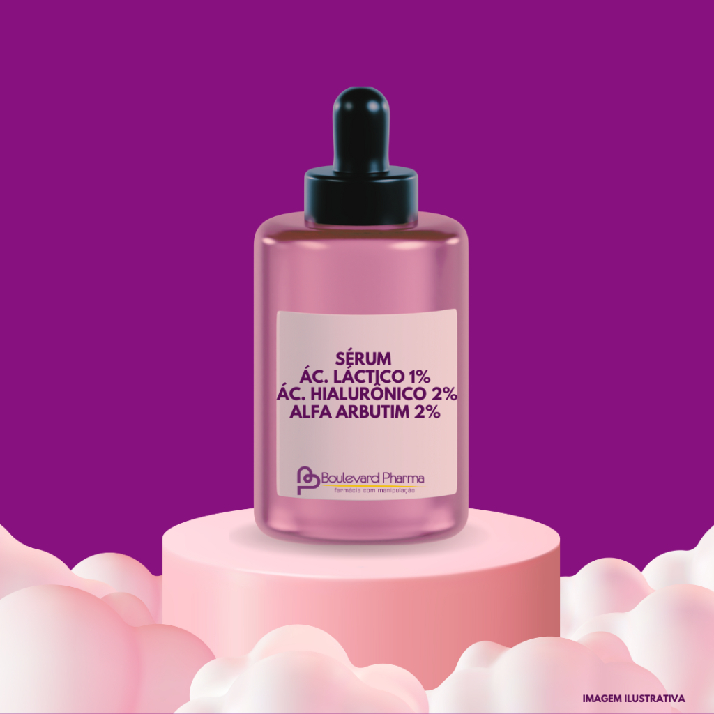 Sérum 2% Alfa Arbutin + Ácido Hialurônico + Ácido Lático 30ml