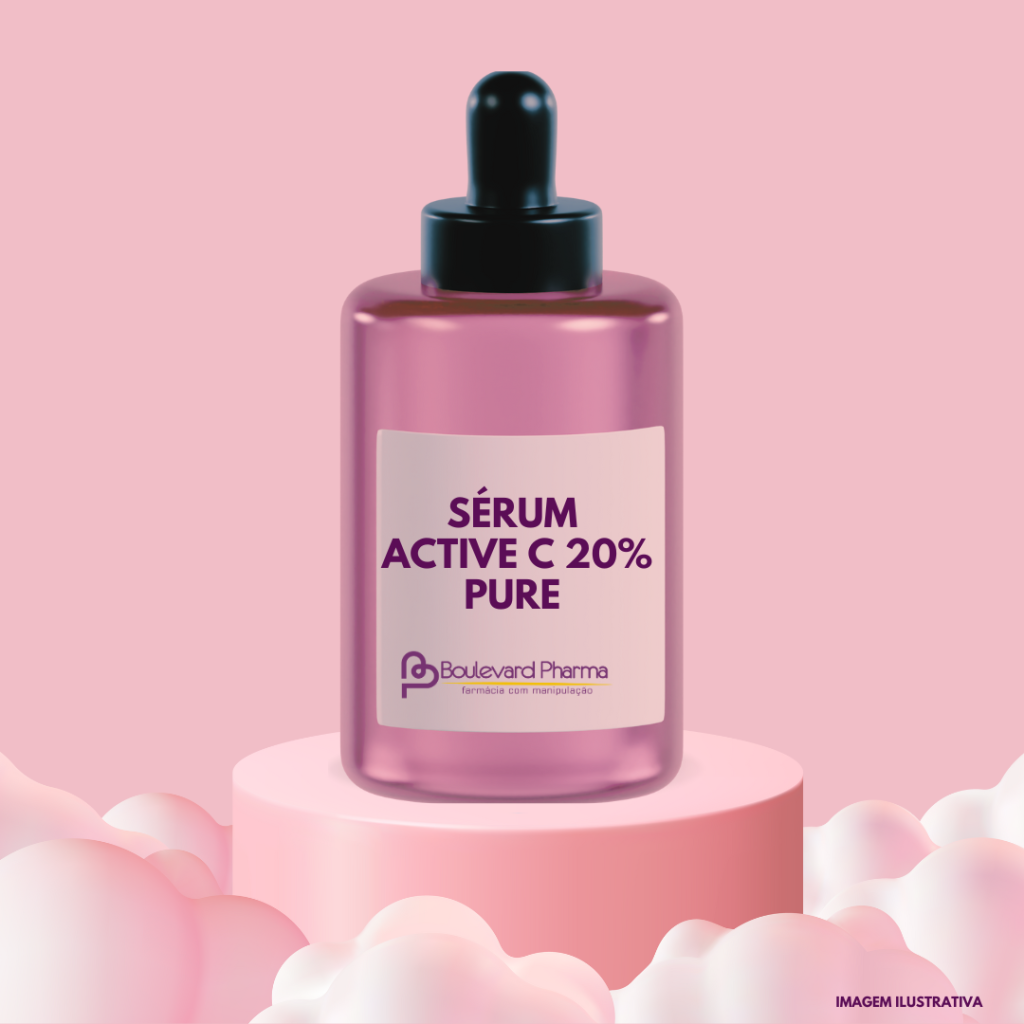 SÉRUM ACTIVE C 20% PURE (Tratamento dos sinais do envelhecimento: textura, rugas, manchas)