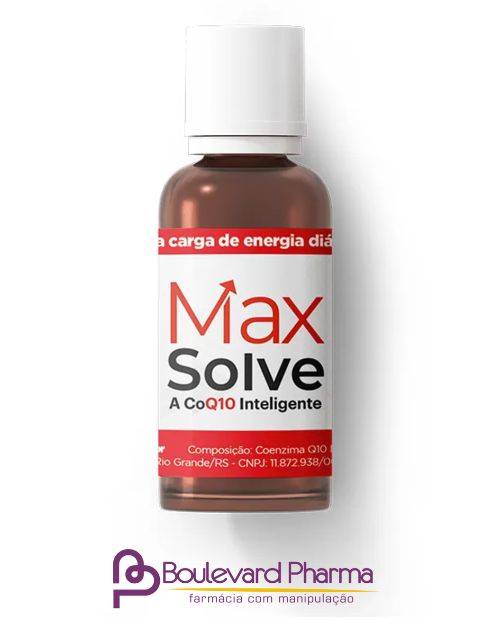 MaxSolve® A Coenzima Q10 Inteligente 500% mais biodisponível 10ML