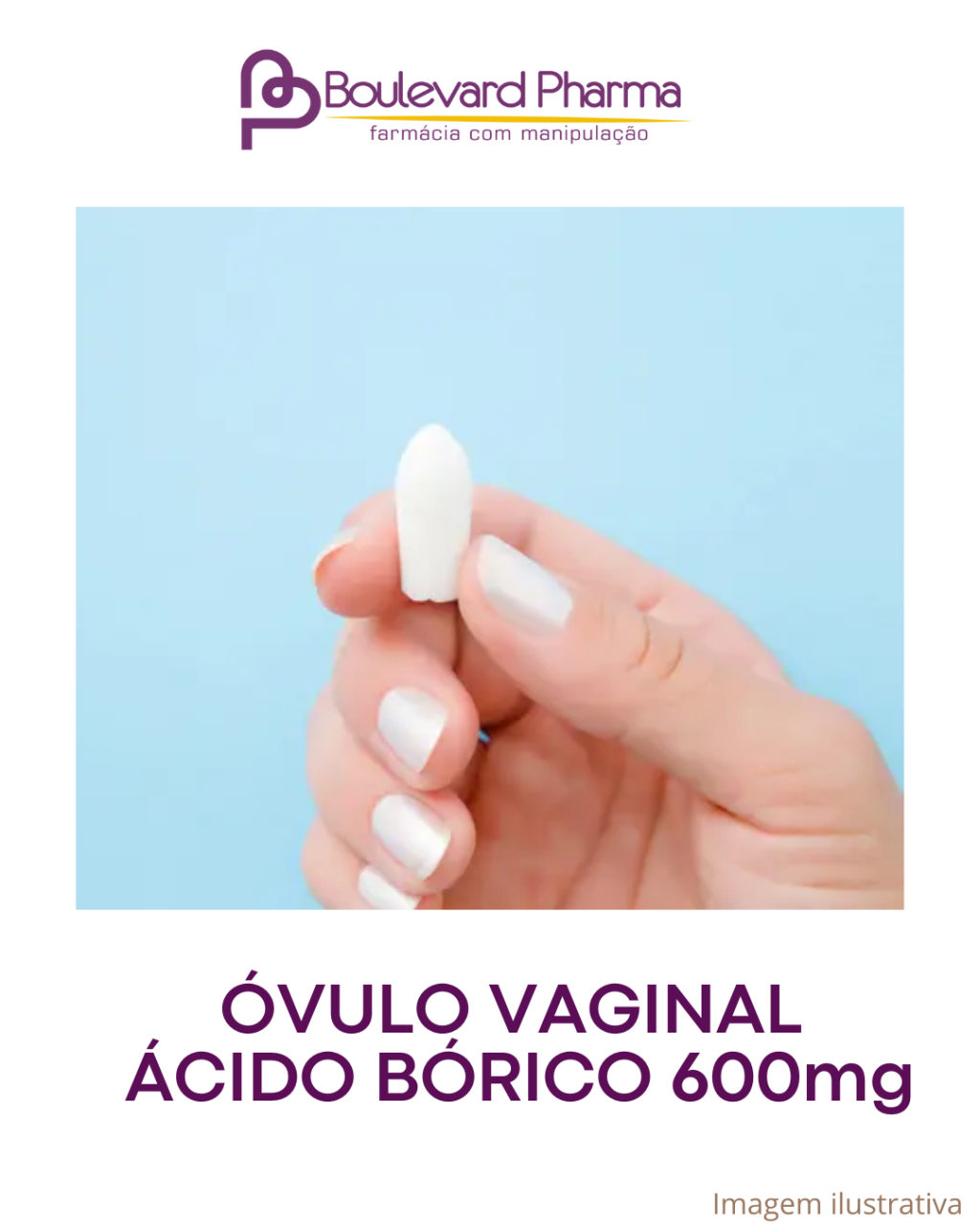 Óvulos de Ácido Bórico 600 mg 