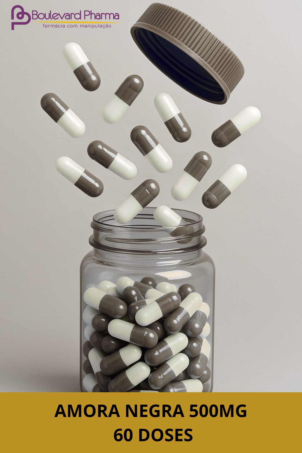 Amora Negra 500Mg 60 doses 