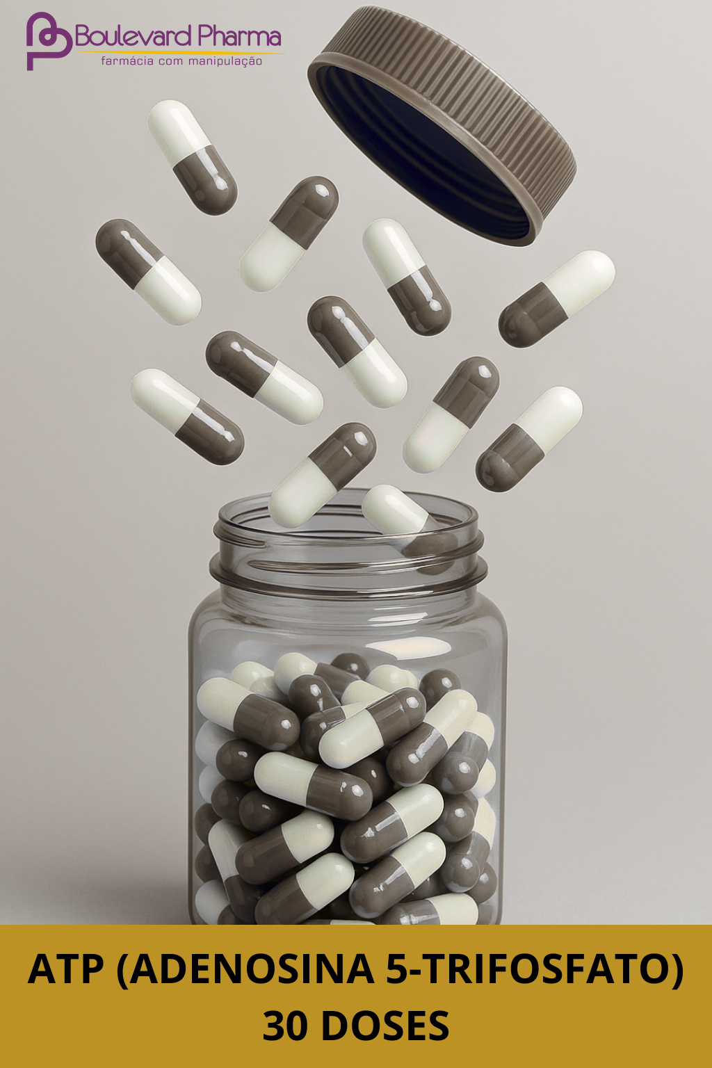 ATP (Adenosina 5-Trifosfato) 400mg (30 doses = 60 cápsulas) 