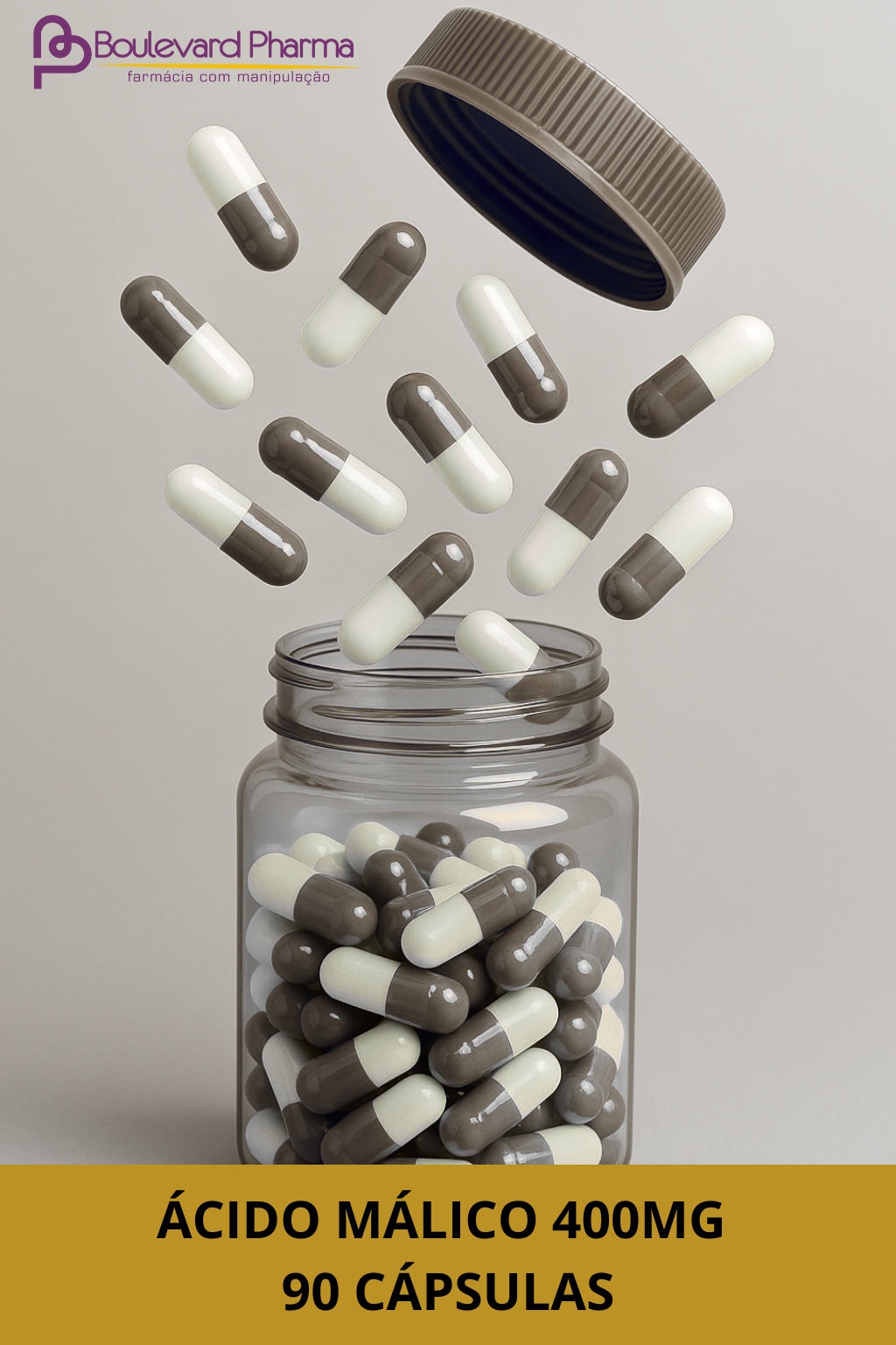 Ácido Málico 400mg 90 Cápsulas