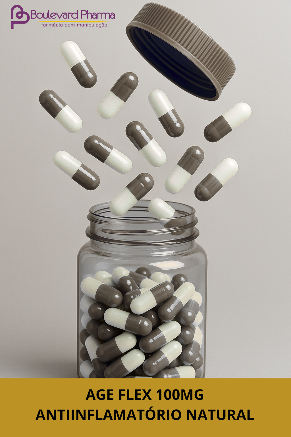 Age Flex 100mg Antiinflamatório natural 30 cápsulas