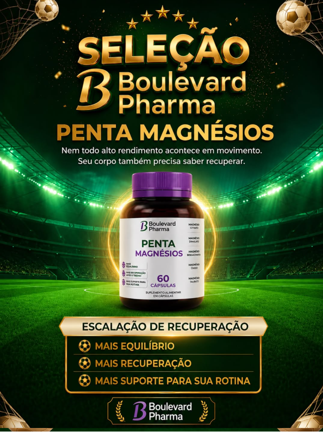 PENTA MAGNÉSIOS 30 doses (pote com 120 cápsulas)
