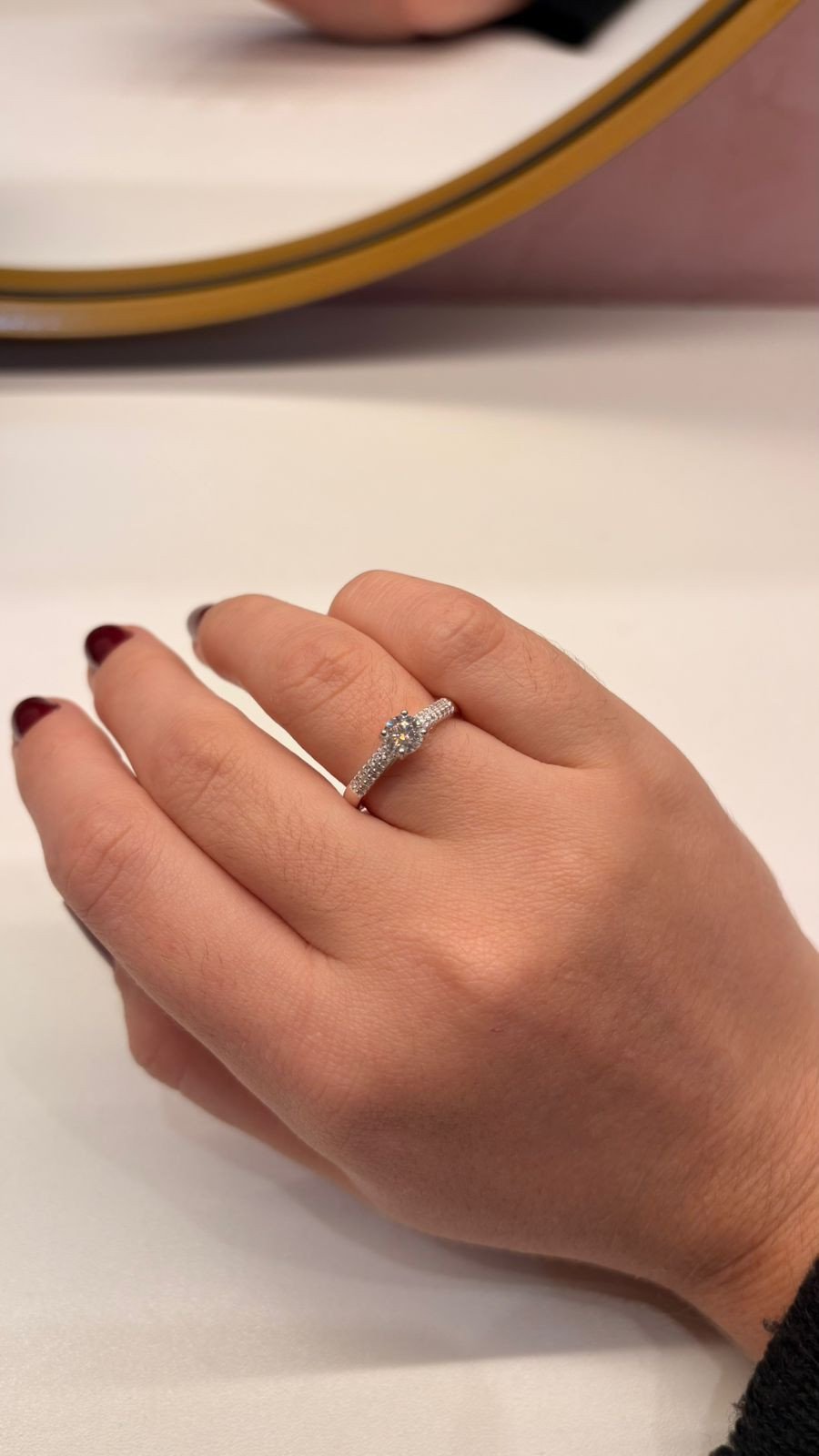  Anel Moissanite 