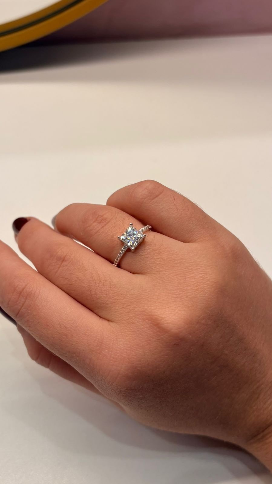 Anel Moissanite  