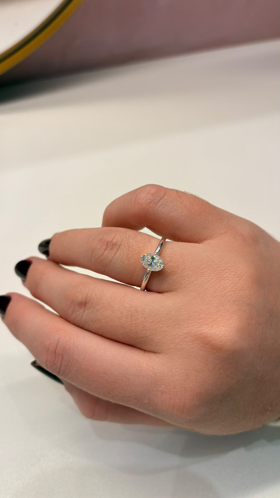  Anel Moissanite