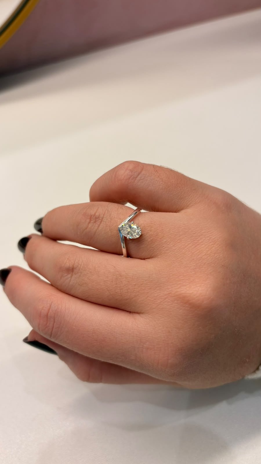  Anel Moissanite 