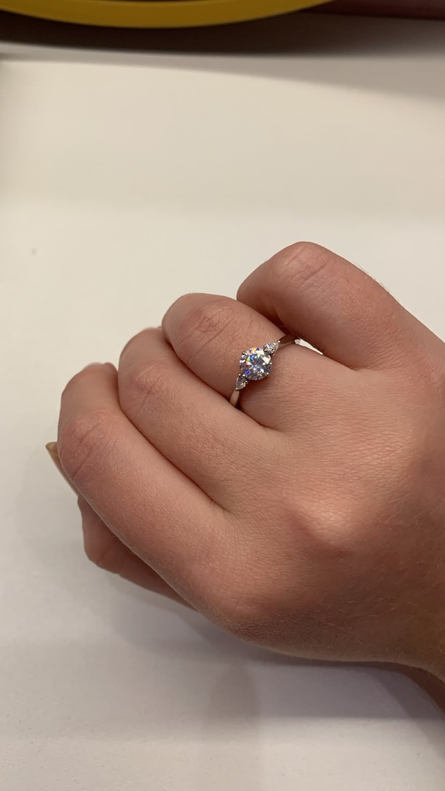  Anel Moissanite  