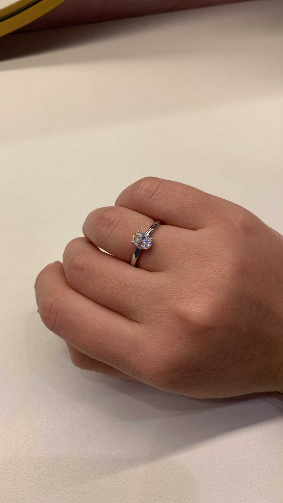  Anel Moissanite 