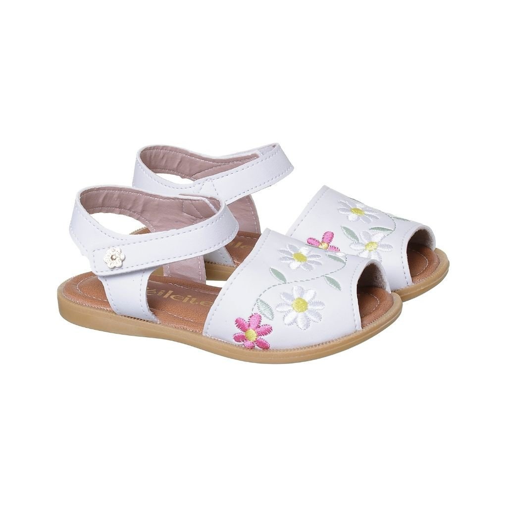 036.094.0001 - Sandalia Avarca Bordada Flores
