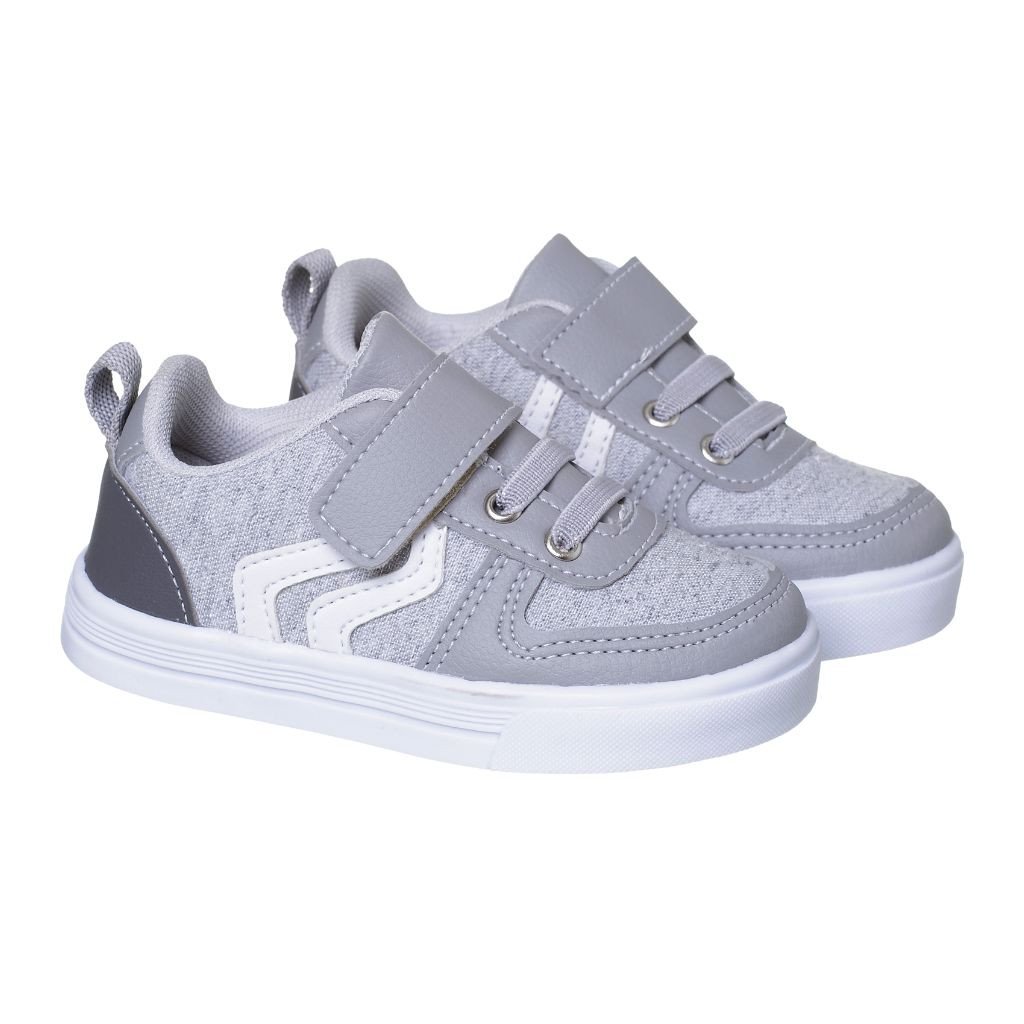 020.009.0554 - Tenis Infantil Casual Up Zig zag CINZA