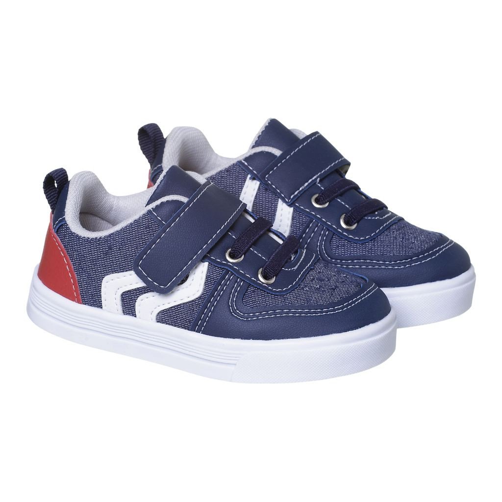 020.009.0123 - Tenis Infantil Casual Up Zig zag MARINHO/VERMELHO