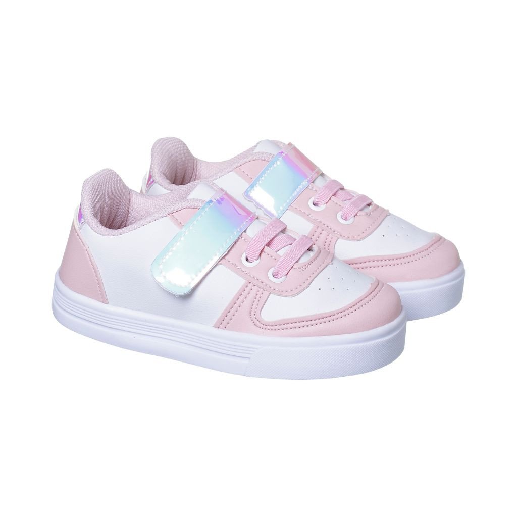  020.002.0723 - Tenis Infantil Menina Casual Up Calce facil Rosa