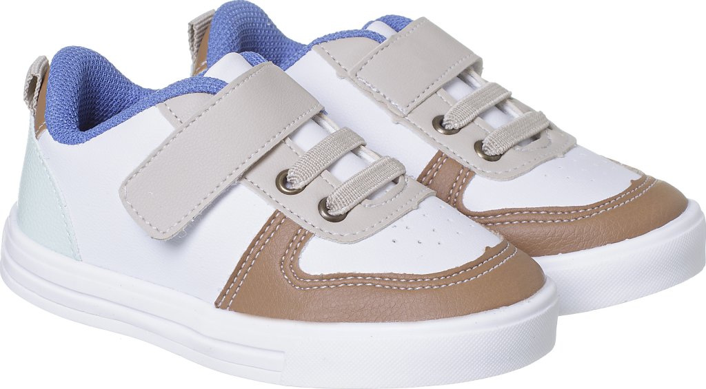 020.017.0054-Tenis Infantil Casual Doce Encanto Branco/Cinza