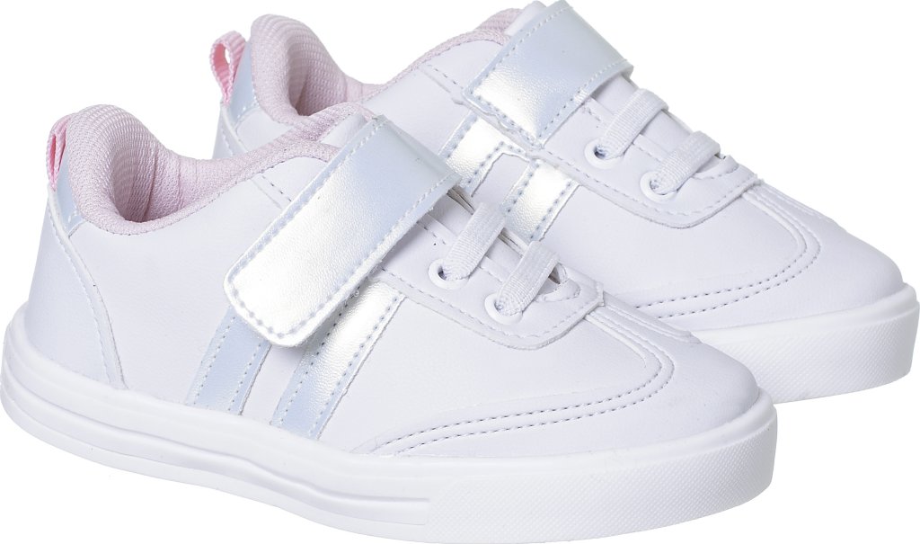 020.016.0723-Tenis Infantil Casual Doce Encanto Branco/Holográfico