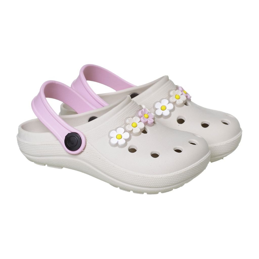 040.049.0276-Babuche Flores Off white/Rosa