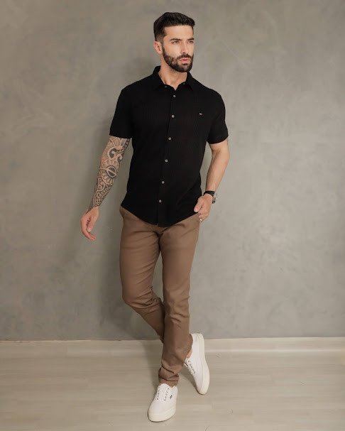CAMISA URBAN STRETCH PRETA