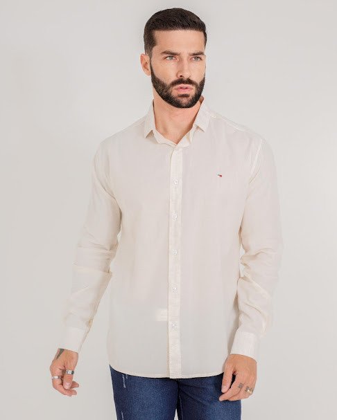 CAMISA RUSTIC FLAMÊ MANGA LONGA ROSA LIGHT