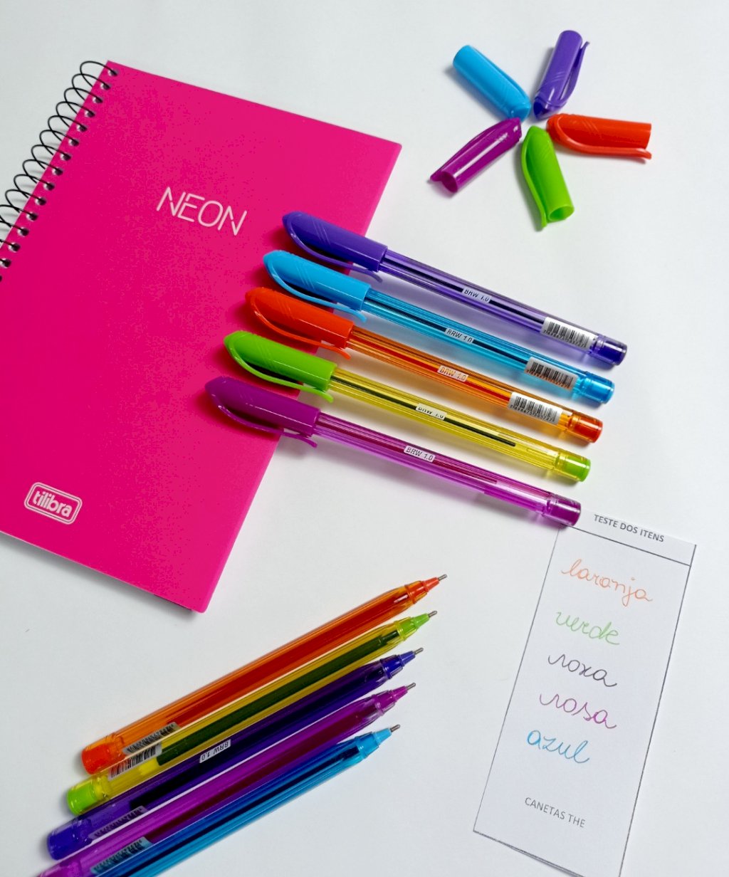 Caneta Esferográfica Colorida - BRW