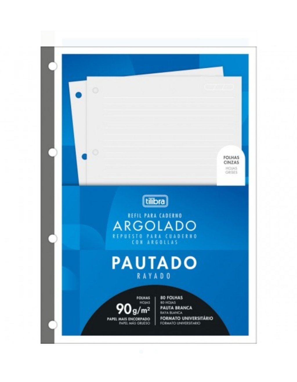 Refil de folhas p/ caderno argolado 90g