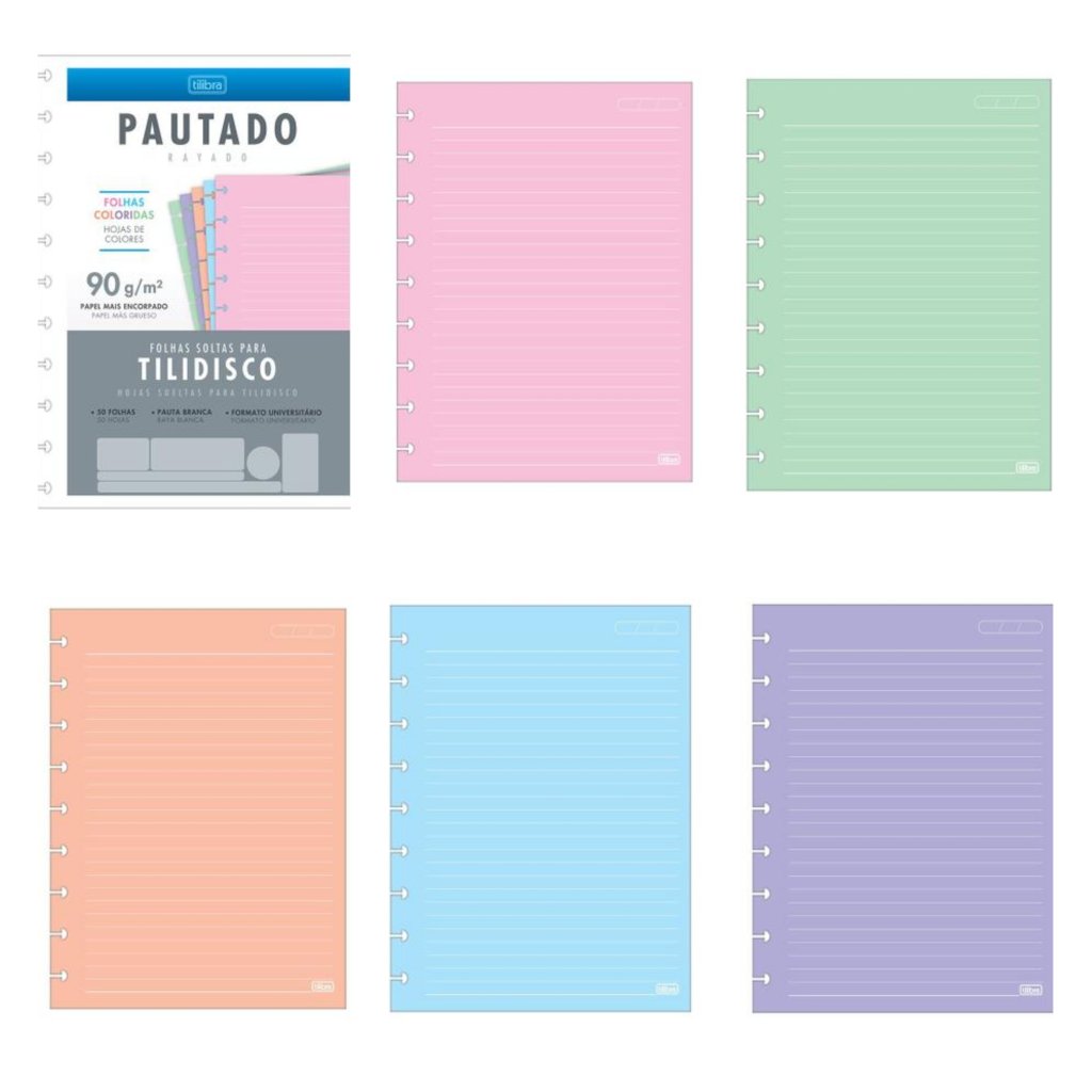 Refil de folhas para Tilidisco Colegial