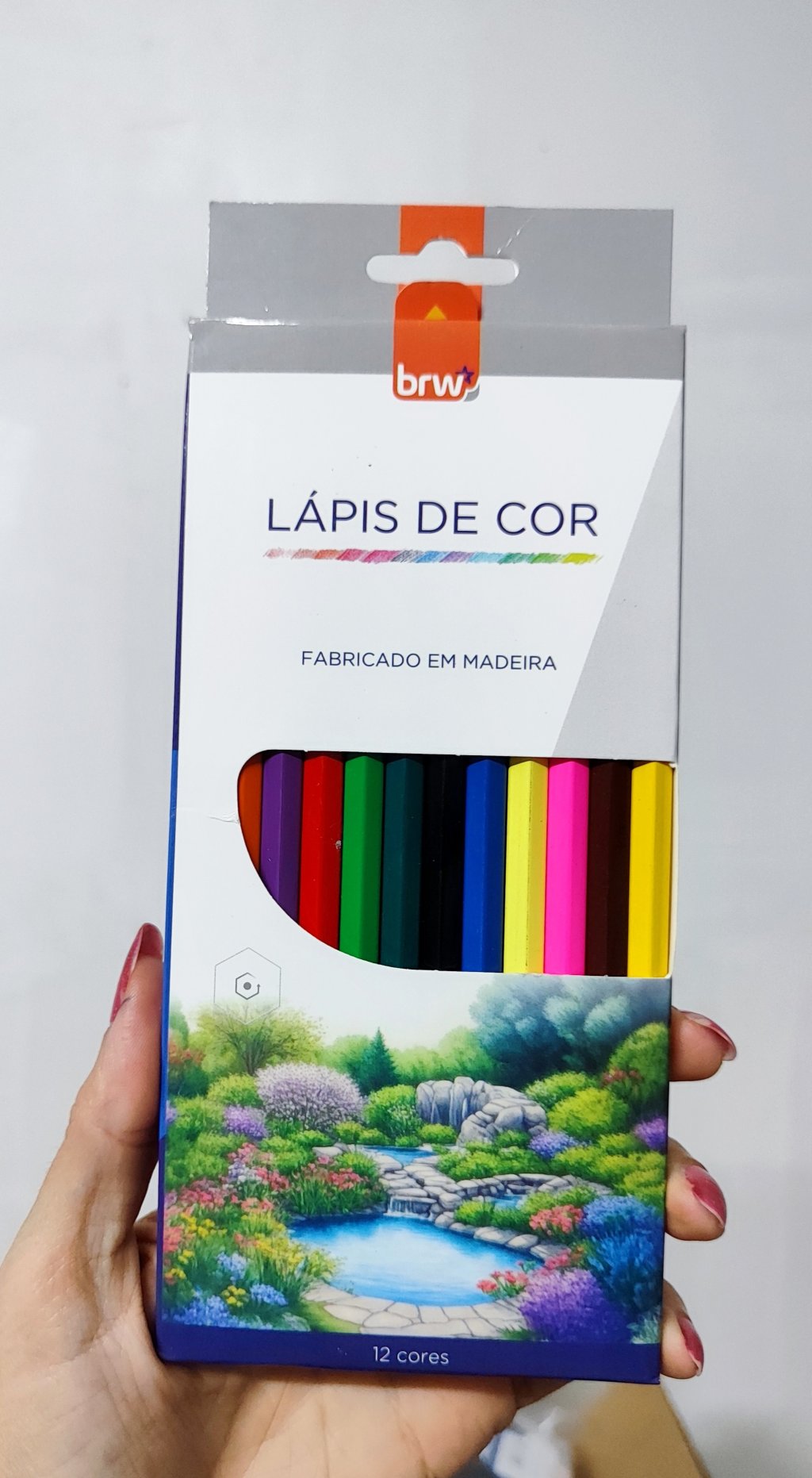 Lápis de Cor Sextavado - BRW