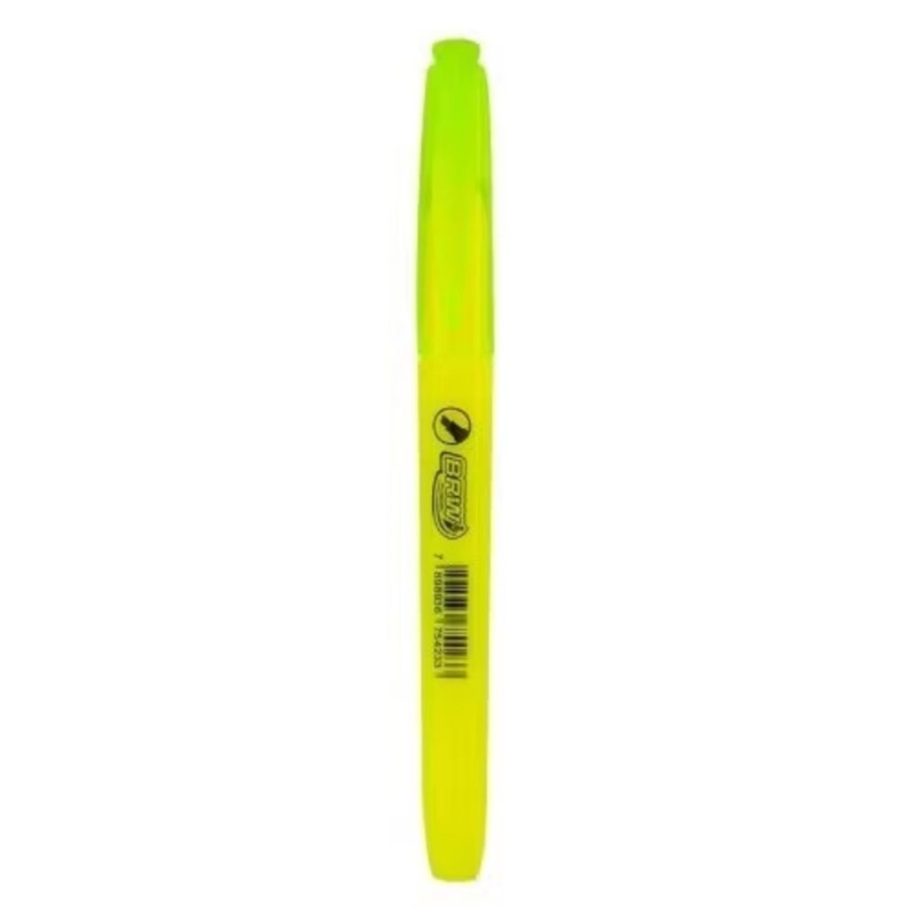 Marca Texto Amarelo Neon BRW
