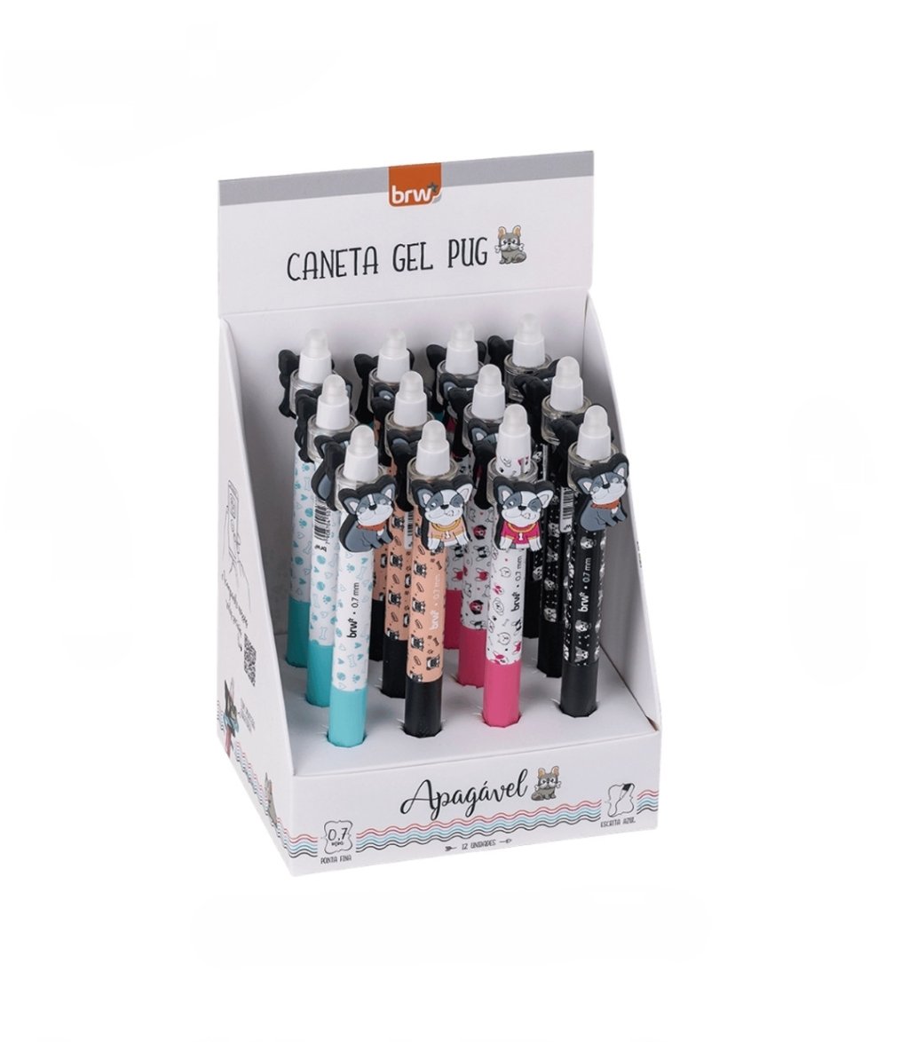 Caneta Apagável Pug - BRW 