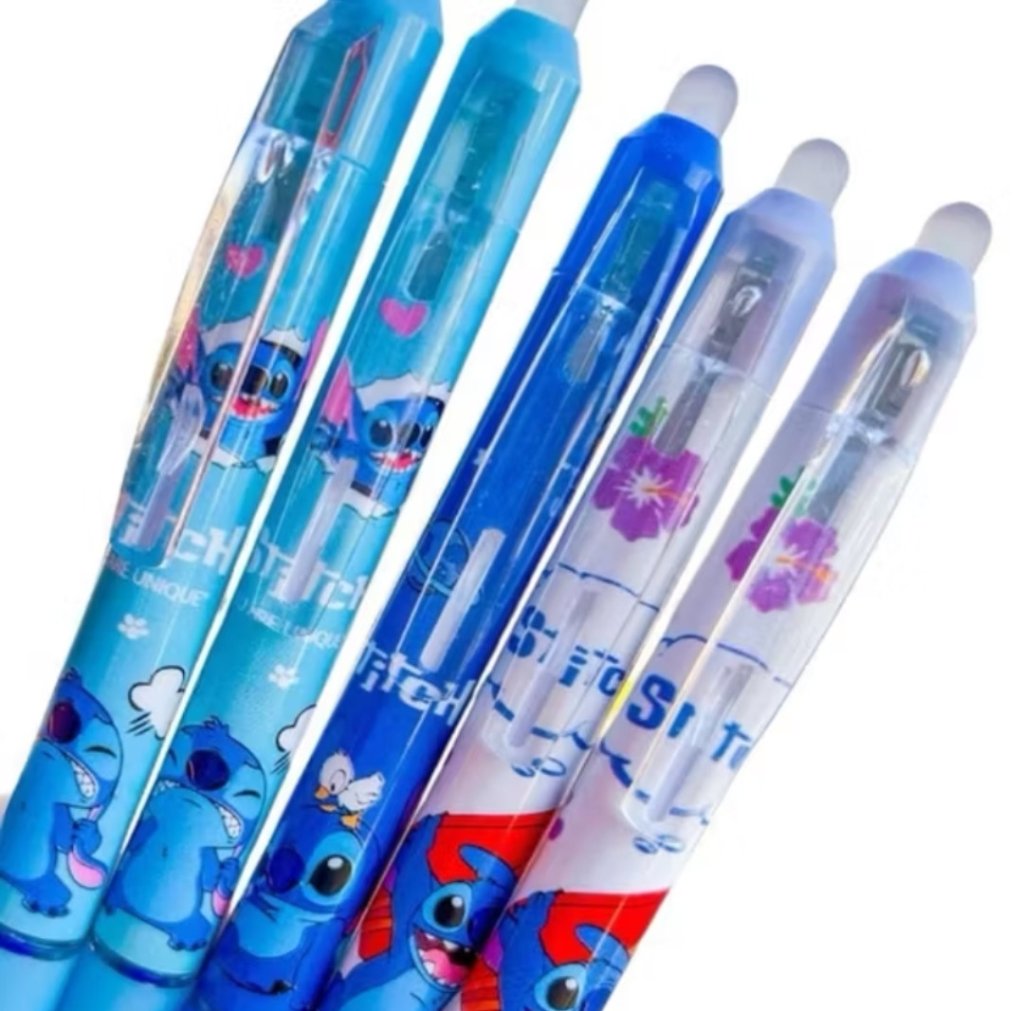 Caneta Apagável Stitch retrátil 