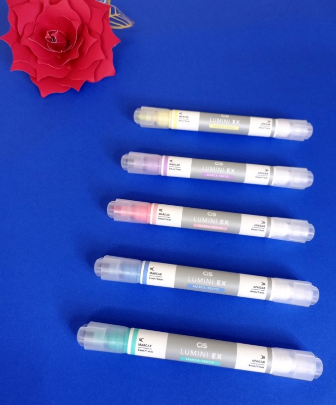 Marcador Lumini Ex - Apagável